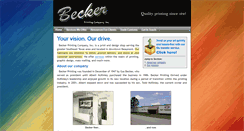 Desktop Screenshot of beckerprint.com